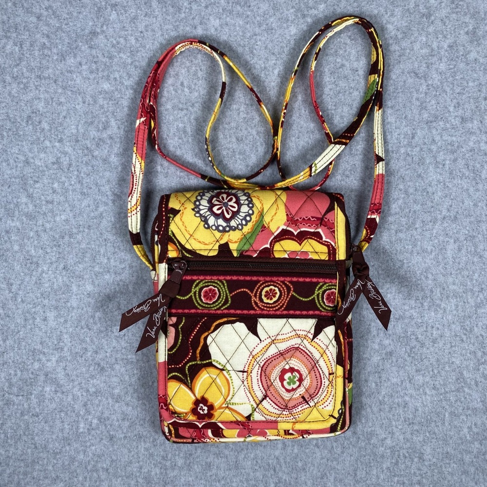 Vera Bradley Crossbody Bag Women's Multicolor Plum Petals Quilted Floral